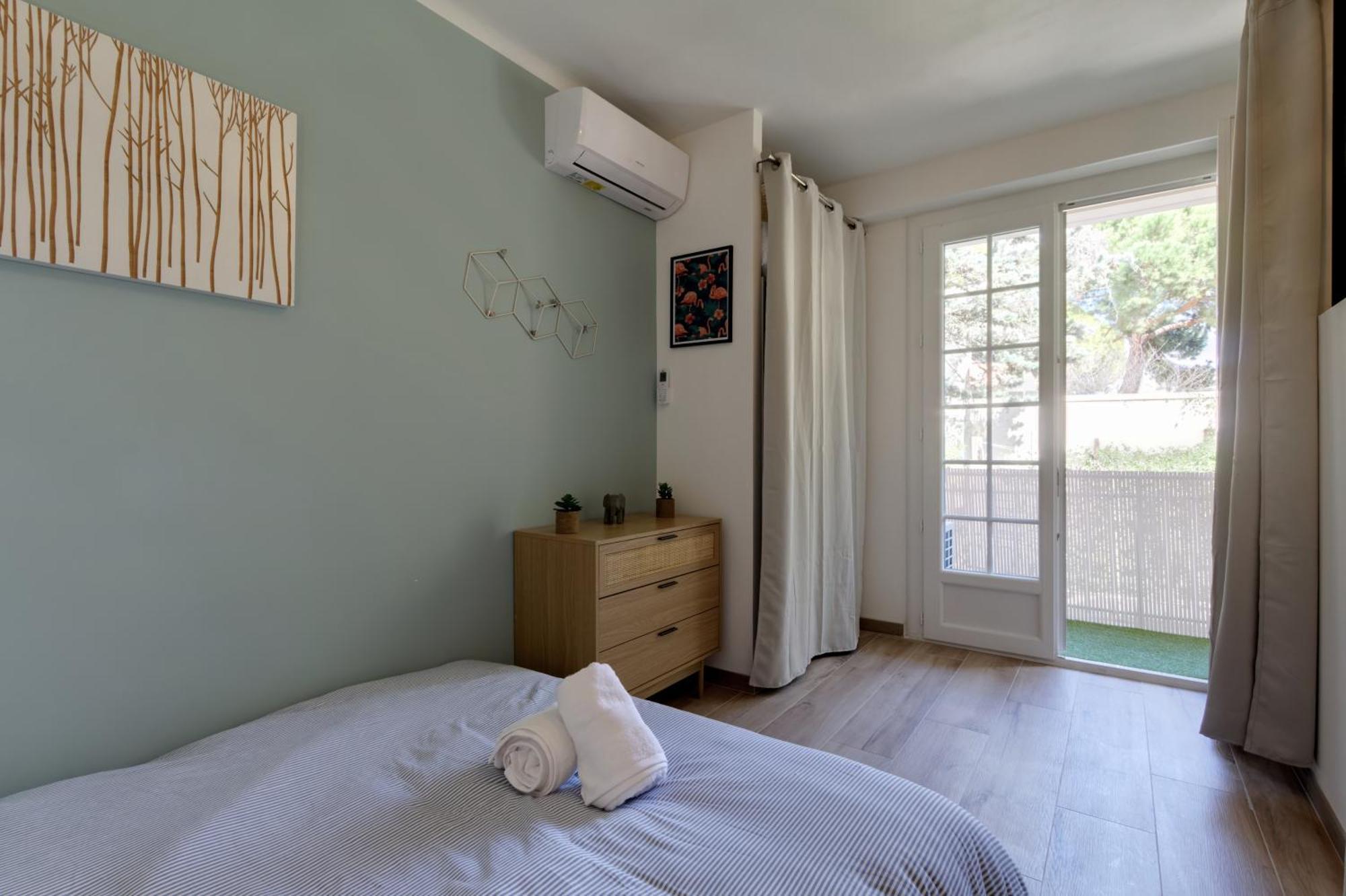 016- T2 Tropisme, Appart 1 Chambre,Clim,Wifi,Parking Montpellier Exterior foto