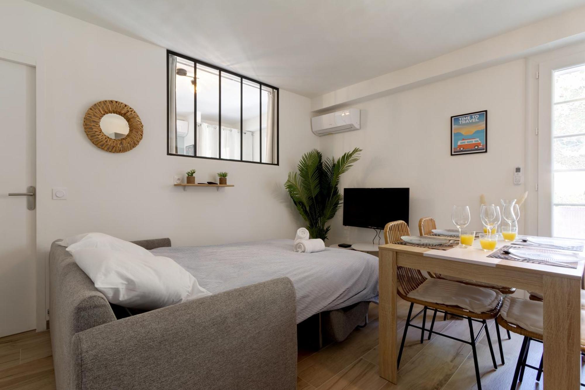 016- T2 Tropisme, Appart 1 Chambre,Clim,Wifi,Parking Montpellier Exterior foto