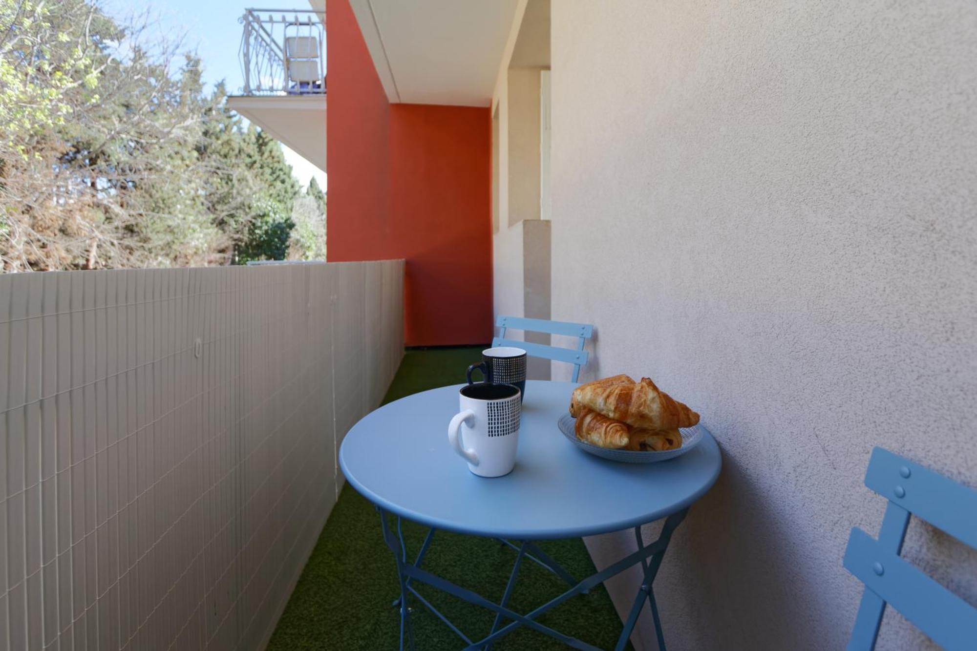 016- T2 Tropisme, Appart 1 Chambre,Clim,Wifi,Parking Montpellier Exterior foto