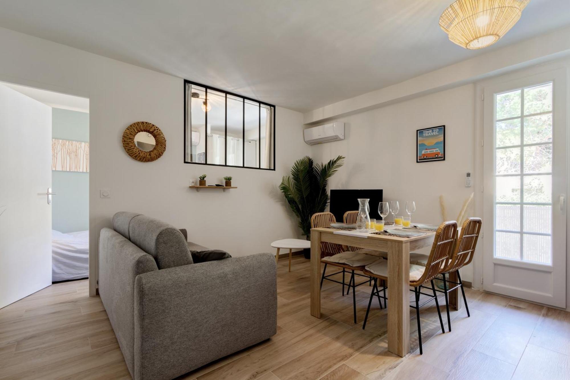 016- T2 Tropisme, Appart 1 Chambre,Clim,Wifi,Parking Montpellier Exterior foto