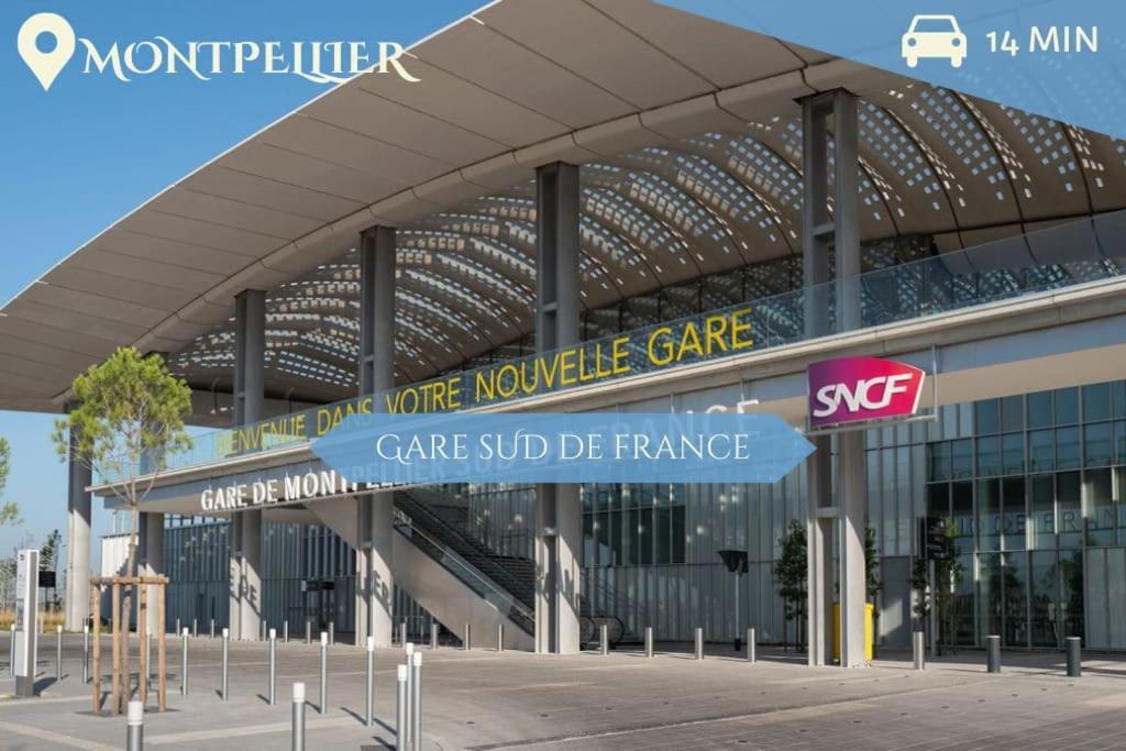 016- T2 Tropisme, Appart 1 Chambre,Clim,Wifi,Parking Montpellier Exterior foto